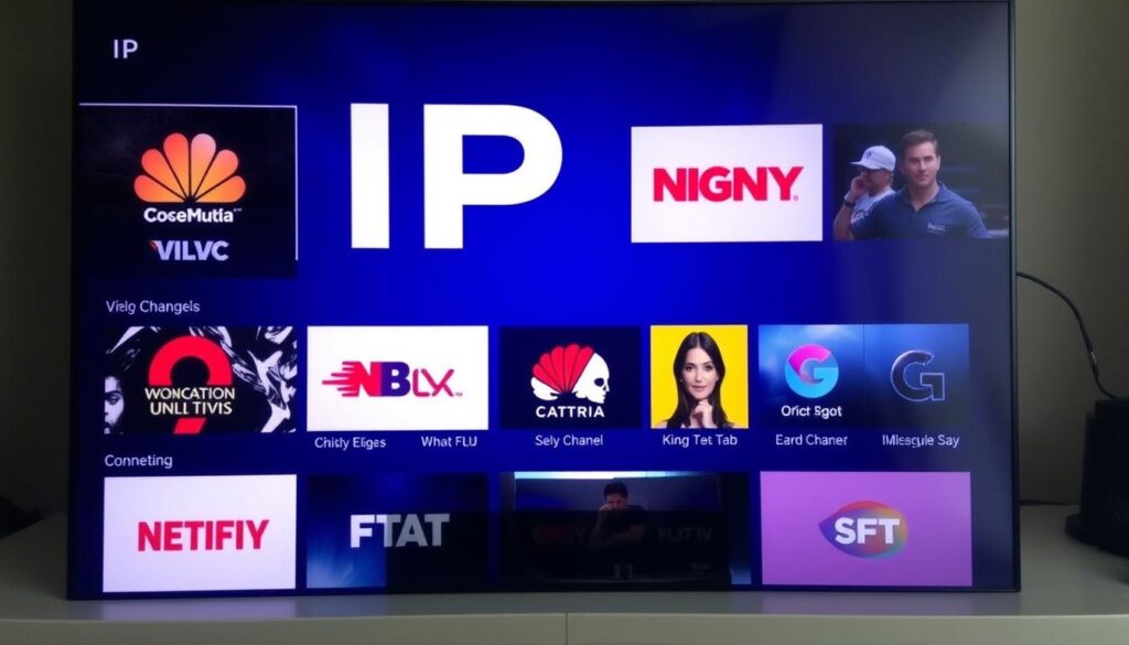Bild eines IPTV-Pakets mit verschiedenen Kanälen