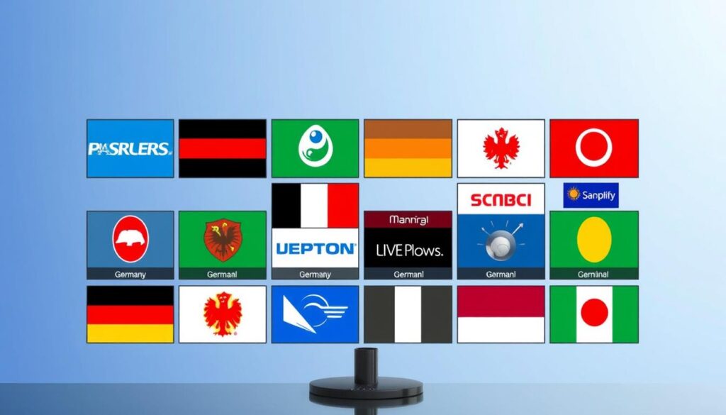 Generiere ein Bild von deutschen Privatsendern auf IPTV