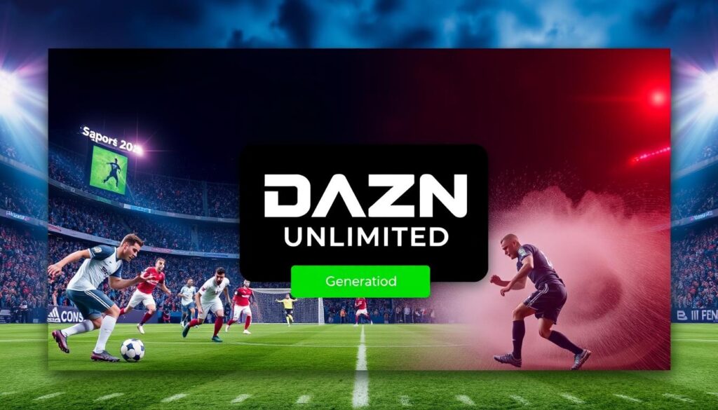 Image generation prompt for DAZN Unlimited
