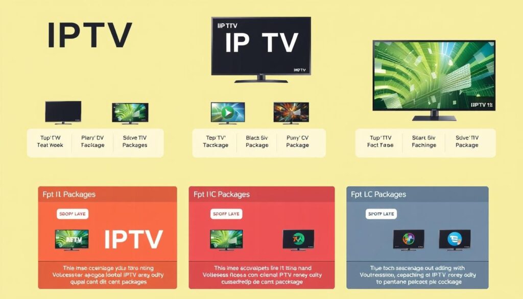 Image of various IPTV packages