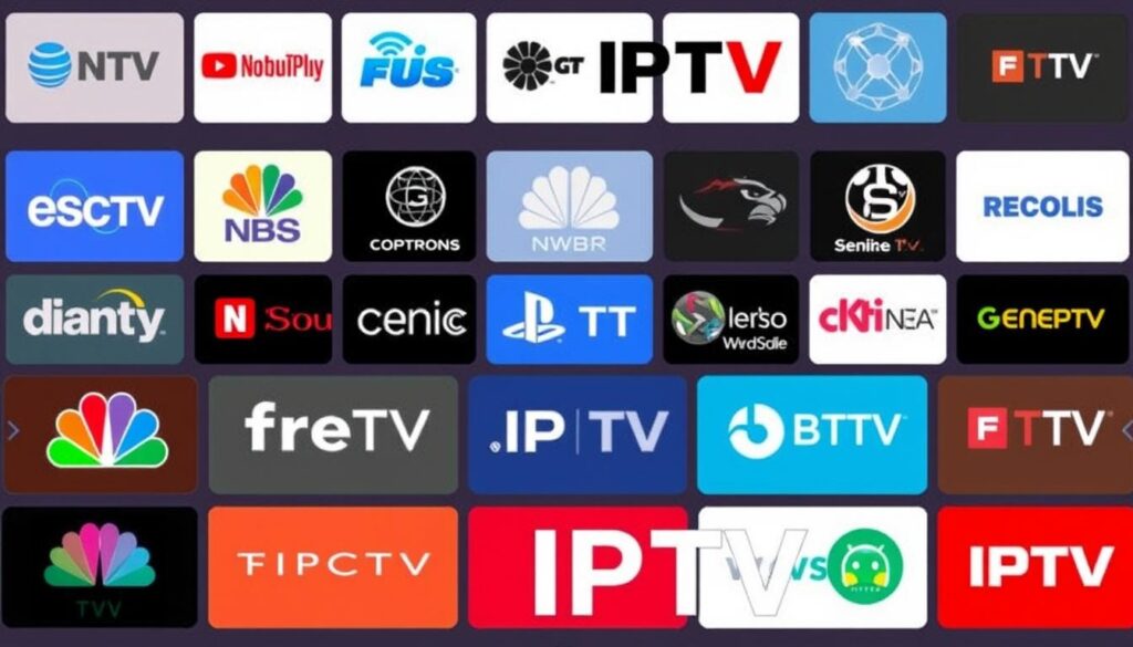 Image of various free IPTV services