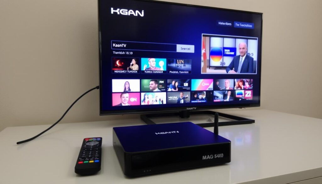 KaanTV türkisches IPTV Interface mit MAG Box