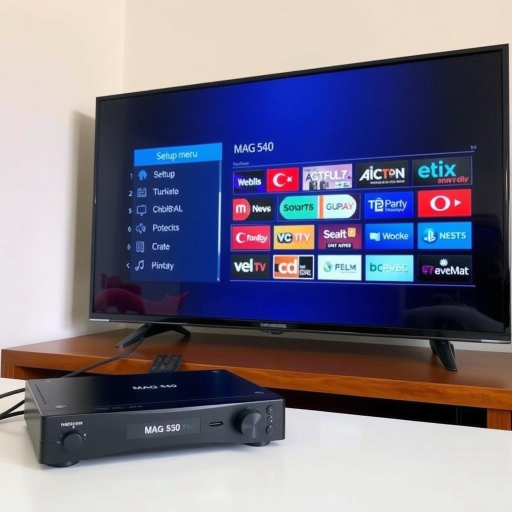 MAG 540 Box mit türkischem IPTV