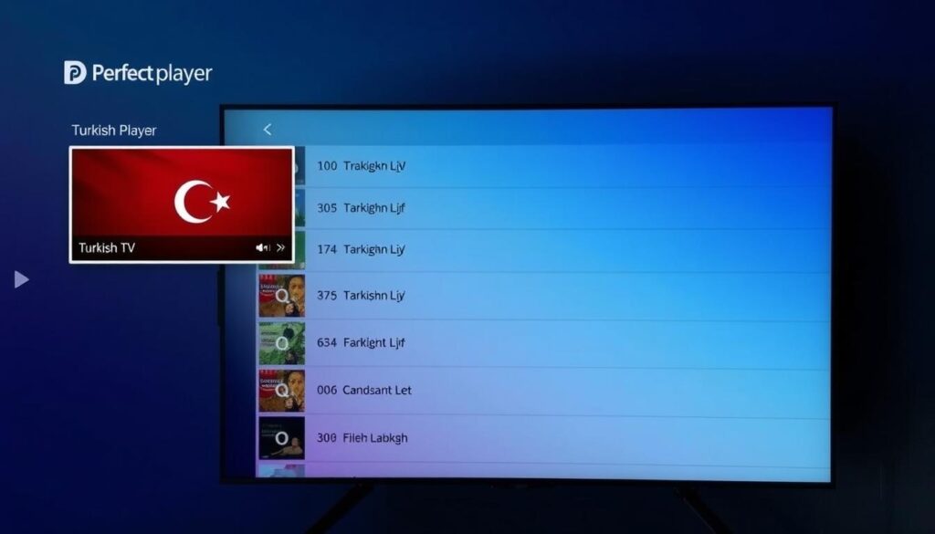 Perfect Player Interface mit türkischem TV-Guide