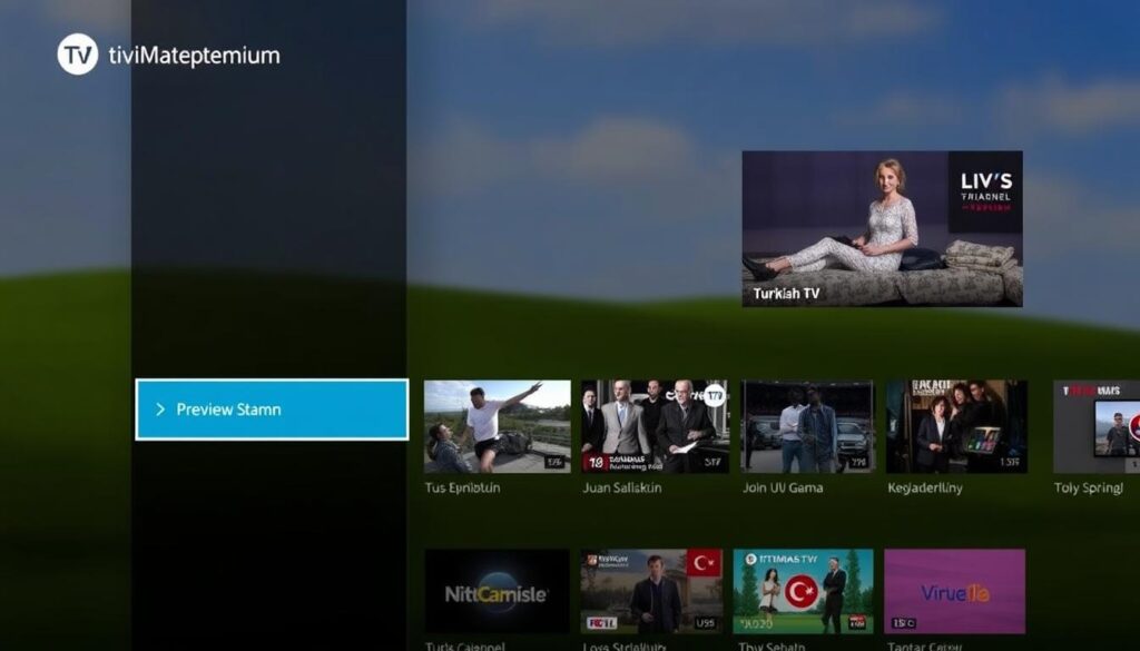 TiviMate Premium auf Fire TV mit türkischem Programm