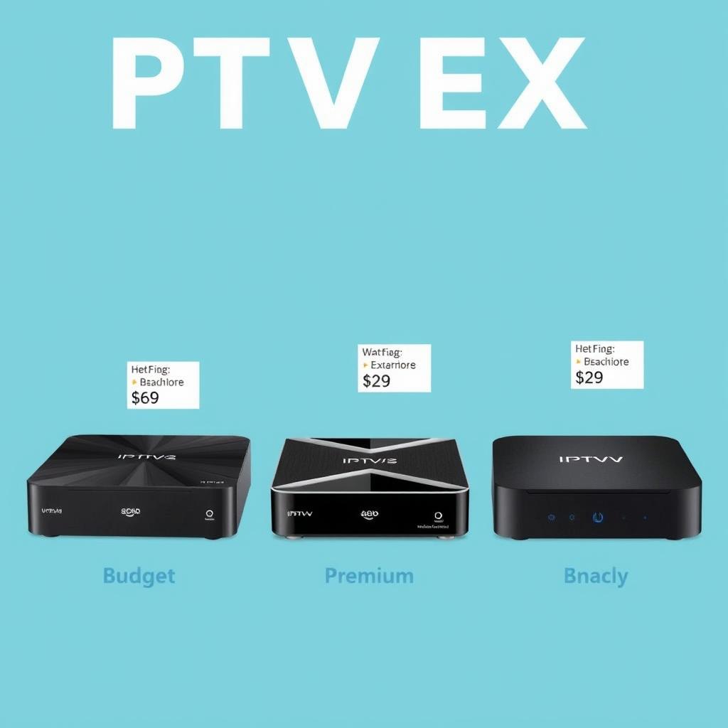 Verschiedene IPTV Box Modelle in unterschiedlichen Preisklassen